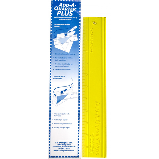 Add A-Quarter Ruler Plus 12 Inch
