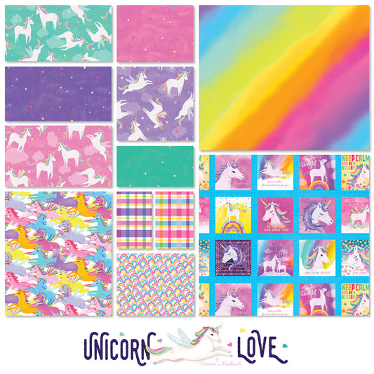 Unicorn Love | Fat Eighth Bundle 12 Pieces