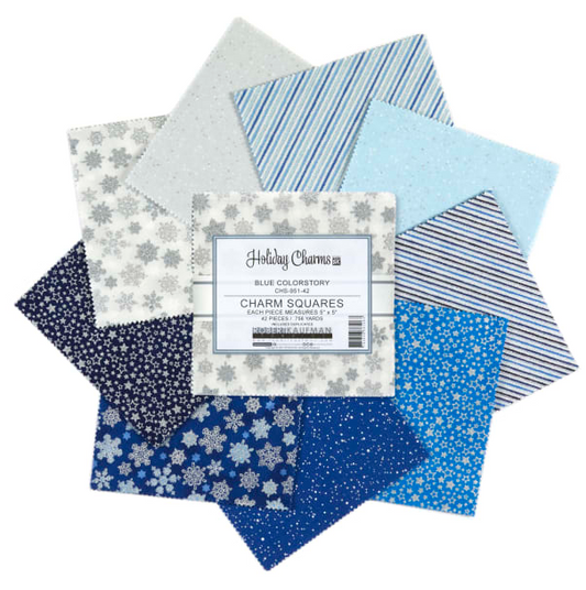 Holiday Charms Blue Colorstory |  5" Squares