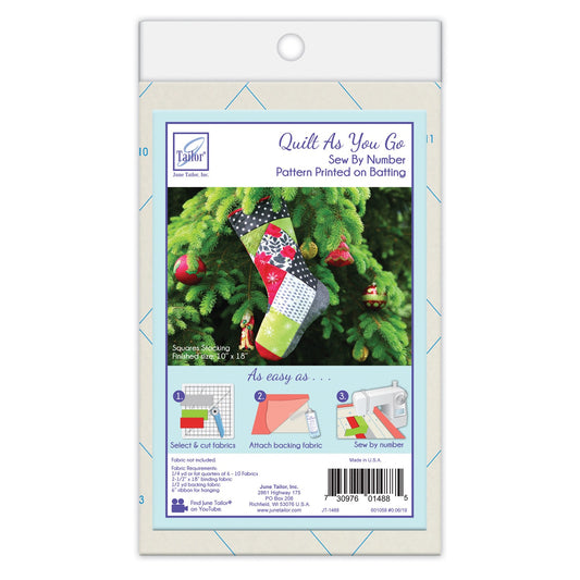 June Tailor | Quilt As You Go Holiday Stocking Square