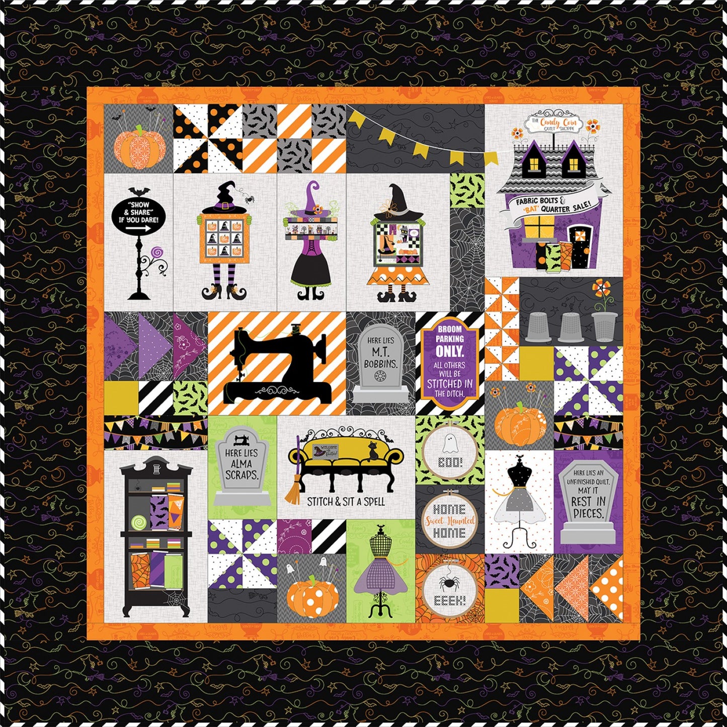 Candy Corn Quilt Shoppe | Fabric Kit