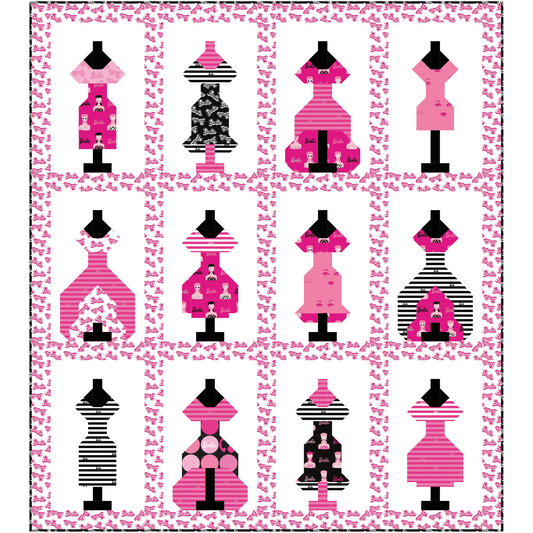 Barbie Dress Up Quilt Kit