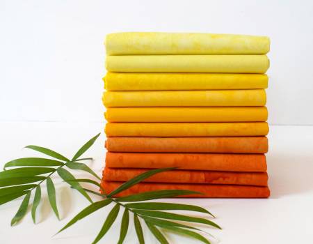 Lava Solids Tonal Sunshine | 10 Piece Fat Quarter Bundle