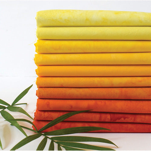 Lava Solids Tonal Sunshine | 10 Piece Fat Quarter Bundle