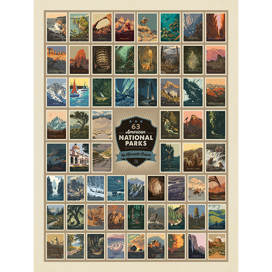 National Parks | 63 American National Parks Panel (Digitally Printed)