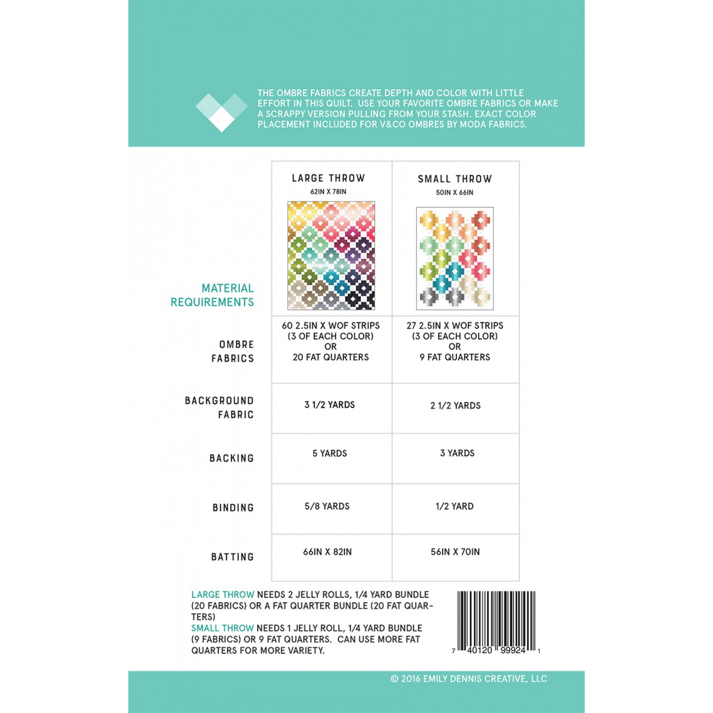 Ombre Gems | Quilty Love