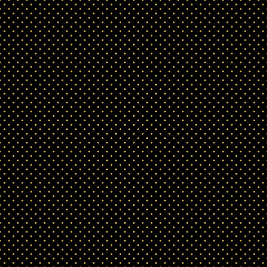 Swiss Dot | Black with Gold Sparkle