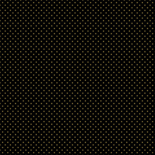 Swiss Dot | Black with Gold Sparkle