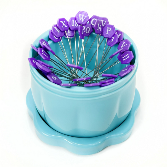 Magnetic Pin Cup Large - Bohemian Blue | The Gypsy Quilter